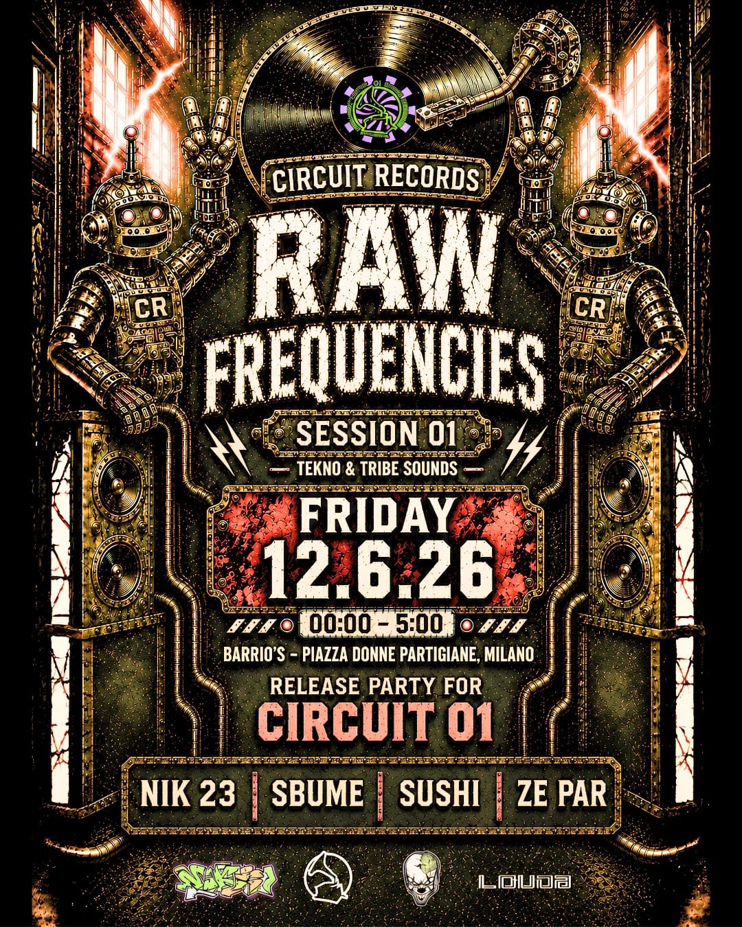 Raw Frequencies Session 01 flyer